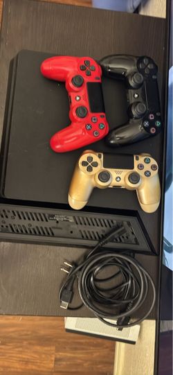 PlayStation 4 Slim Console with 3 Controllers