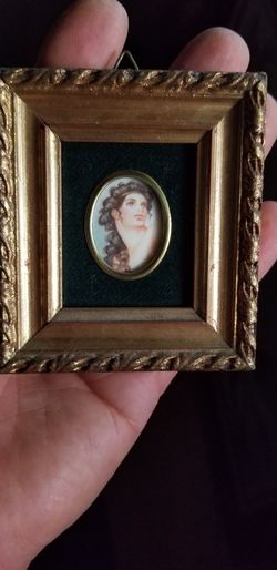 Hand painted on ivory