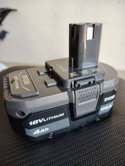 Ryobi 18v 4.0 AH battery/ USED LIKE NEW