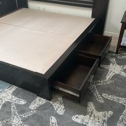 Bedroom Set, King Size Bed Frame With Mirror Dresser And Bed