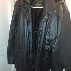 Oscar Piel, Leather, Black, XXL Big & Tall