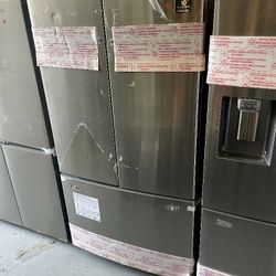 KITCHEN AID 36” FRENCH DOOR REFRIGERATOR STAINLESS STEEL $1200