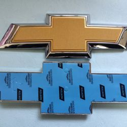 Front Rear Gloss golden Bowtie Emblem Kit Fit 2018-2023 Chevrolet Equinox