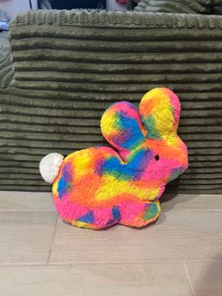 Tie dye peep pillow / stuff animal