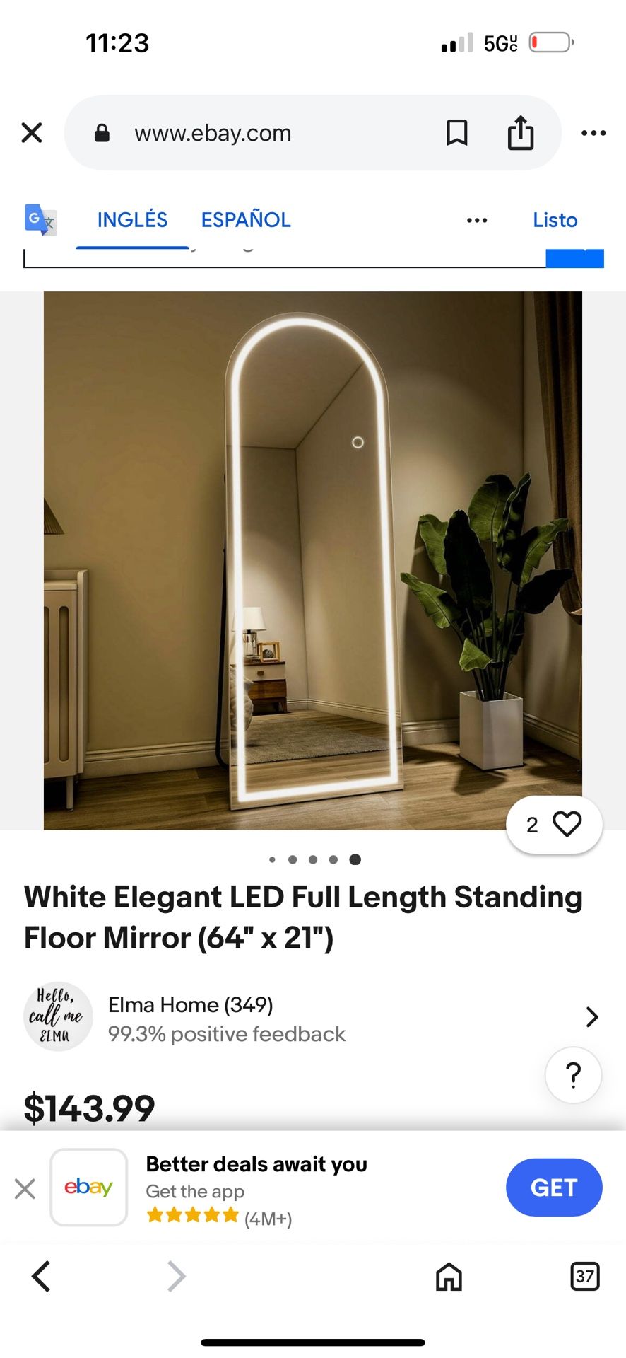 Espejo Con Luz Led