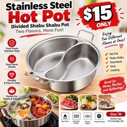Shabu shabu two flavor hot pot new