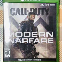 Call of Duty: Modern Warfare (Microsoft Xbox One, 2019) With Case Tested H189