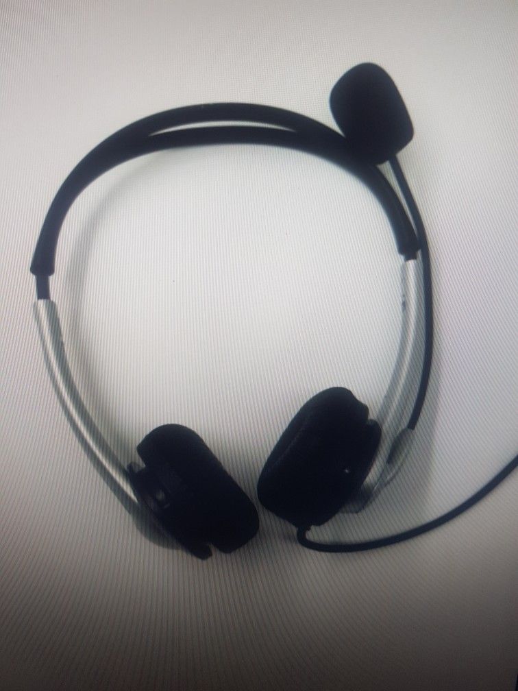 Headset With Microphone For Laptop Or Desktop Computer