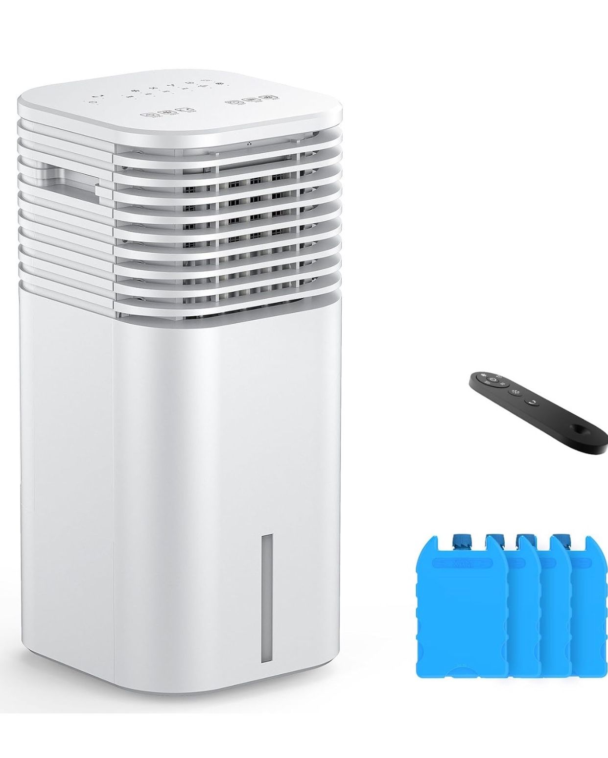 24" Windowless Portable Air Conditioner, 15H Timer & 120°Oscillation, 3-IN-1 Portable AC Unit with Remote, 2-Gal Tank, 3 Modes & 3 Speeds, Ultra-Quiet