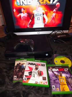 Xbox One Console with Controller and 4 Games