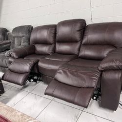 Power Recliner Sofa Set 🤎 Easy Financing Available 🤎 No Credit Needed 