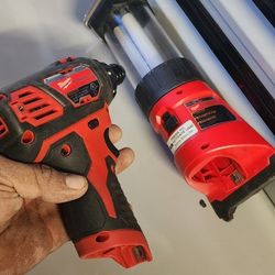 Milwaukee M12 Light And Drill  Like New Conditions  $85 For Both  ""Pick Up Flamingo And Pecos Area 