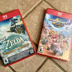 2 Top Nintendo Switch 2 games, brand New SEALED