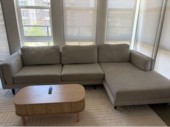 Grey living space sofa