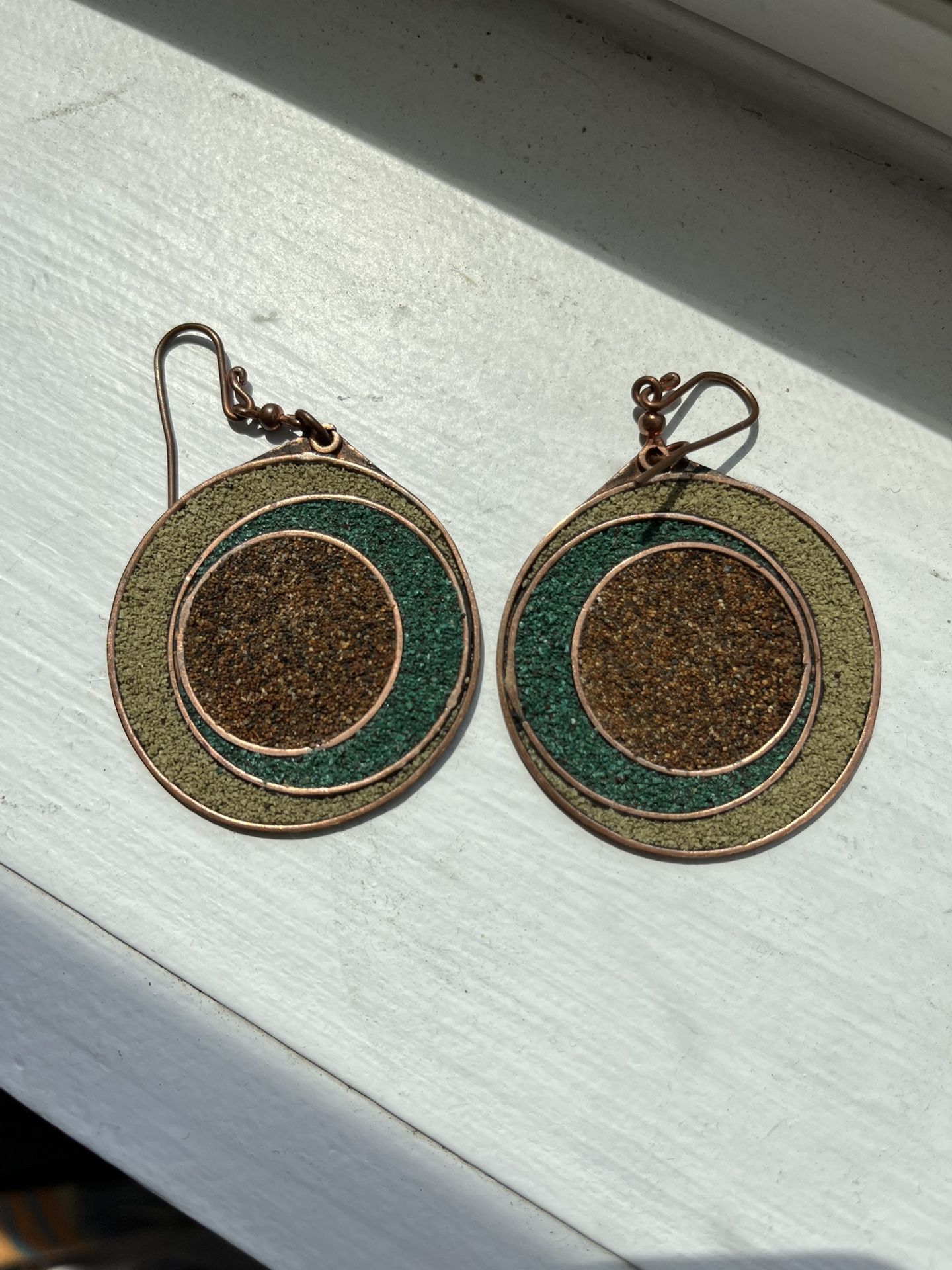 Peruvian Artist Earthtone Earrings