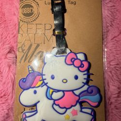 Sanrio Hello Kitty Unicorn Luggage Tag Backpack ID Suitcase Travel