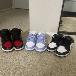 Nike Dunks / Jordan 1s (3 Pairs) 