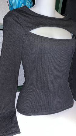 Black Long Sleeve Blouse For Sale