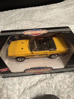 1969 MUSTANG SHELBY GT-500  CONV YELLOW ERTL 1/18 AMERICAN MUSCLE LIMITED ED.