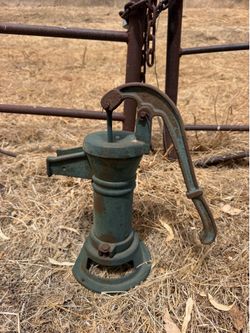 Antique farm water pump