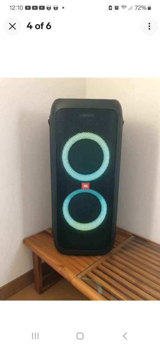 JBL Partybox 300 with/ Power Cord, Instructions and Box