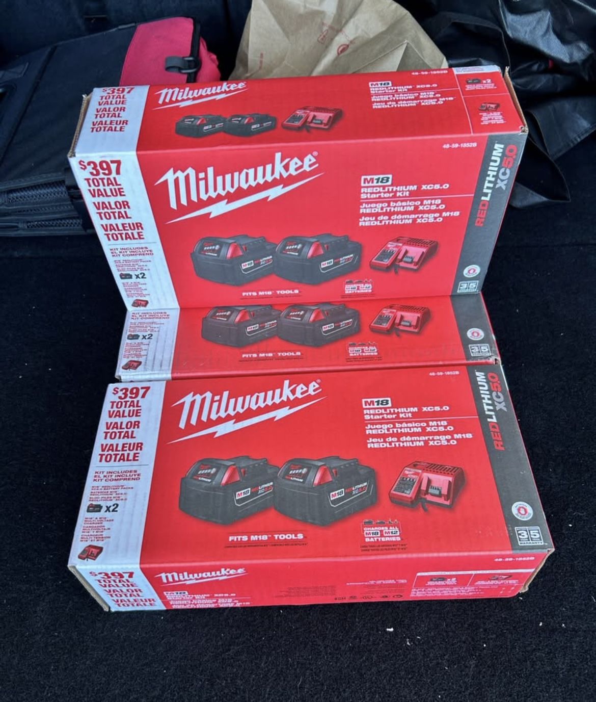 Milwaukee M18 XC5.0 Starter kit New In Box