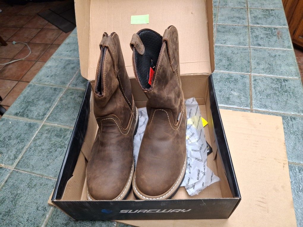 SUREWAY Mens 10 in Softl Toe Waterproof Wellington Boot Zise 9
