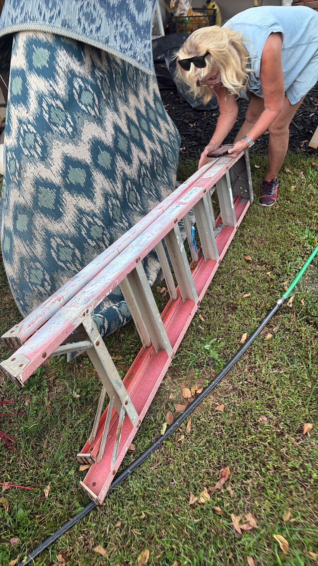 7 Ft Fiberglass A-Frame Ladder