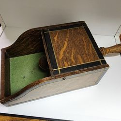 Antique Wooden Ballot / Voting Box with Handle