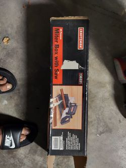 Unused Craftsman Manual Miter Saw And Box