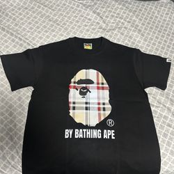 Bape Tee Burberry Ape Head