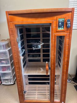 DYNAMIC SAUNAS Barcelona 1-2 Person Infrared Sauna with Red Light Therapy