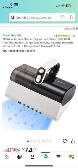 Mattress Vacuum Ensures a thorough removal of dust, dander and particles,