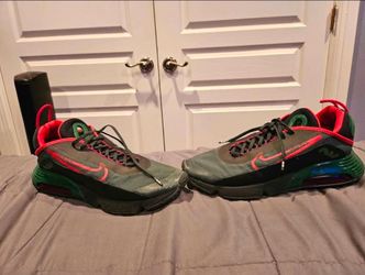 Nike Size 13 Air Max 2090 Custom Red/Green/Black