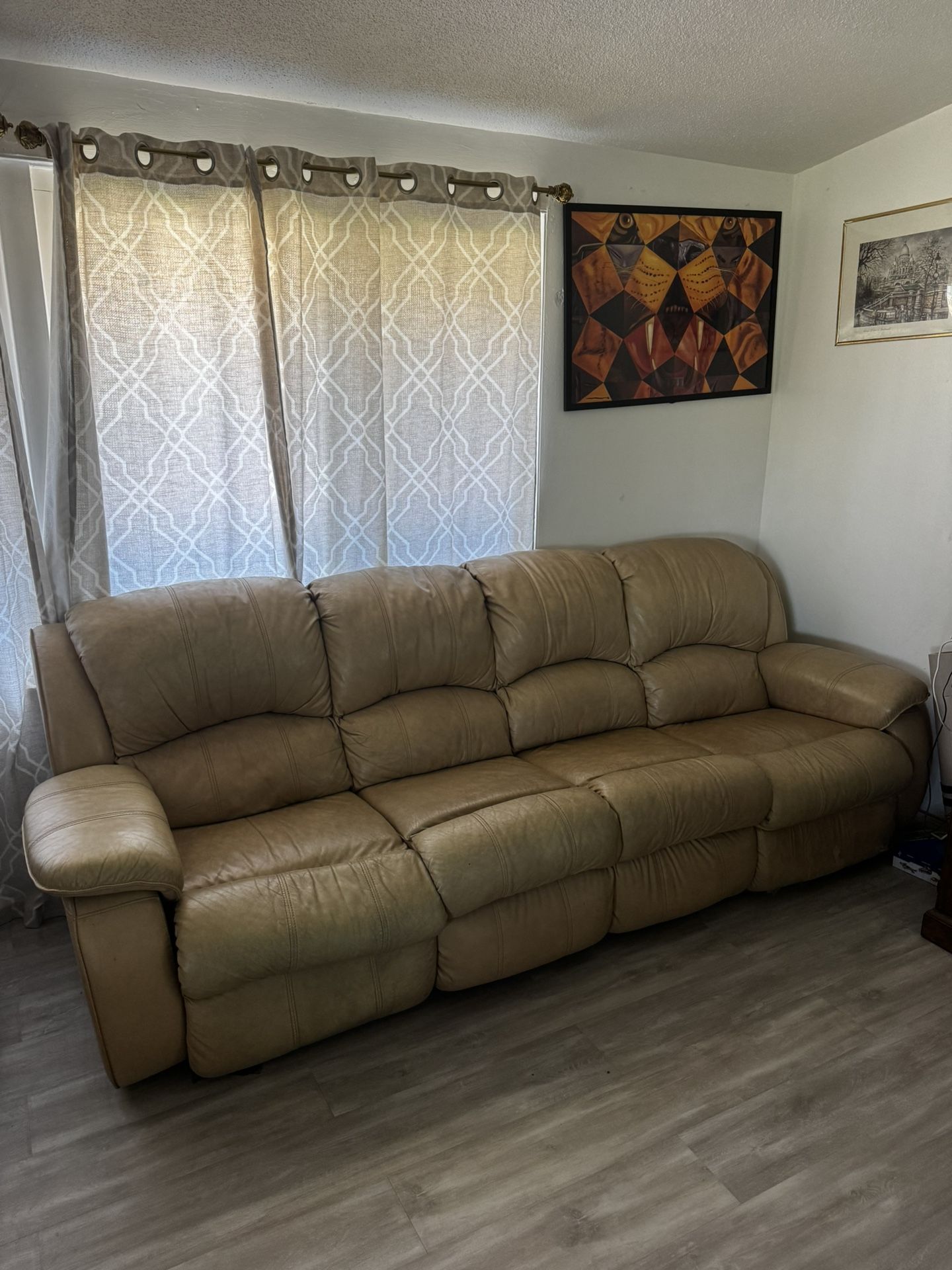 Tan Sofa Recliner - 6 Piece