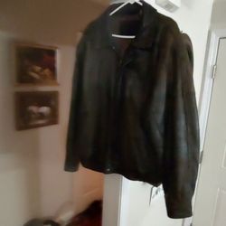 Men's Croft And Barron Leather Bomber Jacket