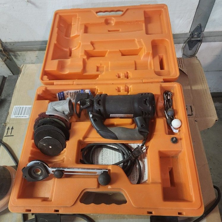 Rotozip Revolution Model REV01 Electric Spiral Saw & RIGHT ANGLE SAW attachment