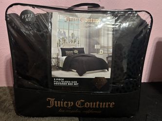 Juicy couture Black Comforter Set