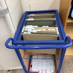 Filing Cart And Shelf 