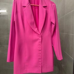 Small Pink Blazer Dress