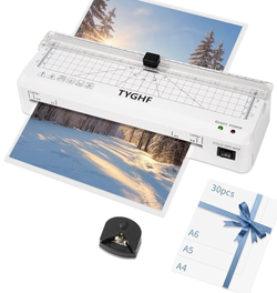 Brand new: 9 Inch Laminating Machine, A4 A5 A6 Thermal & Cold Laminator, White