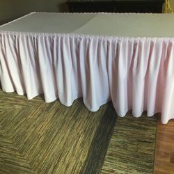 Baby pink 6ft tablecloth for sale
