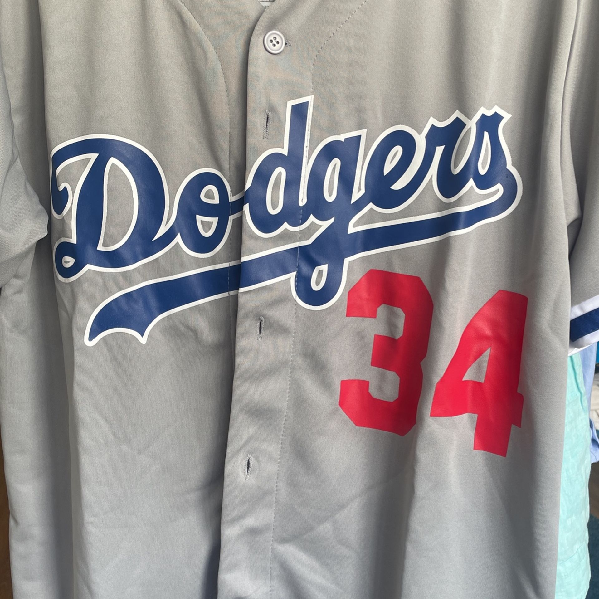 Dodgers Jersey Fernando Valenzuela Medium