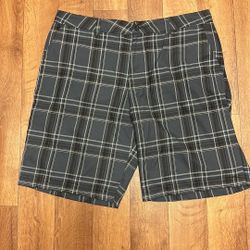 O’Neill Plaid Flat Front Shorts 