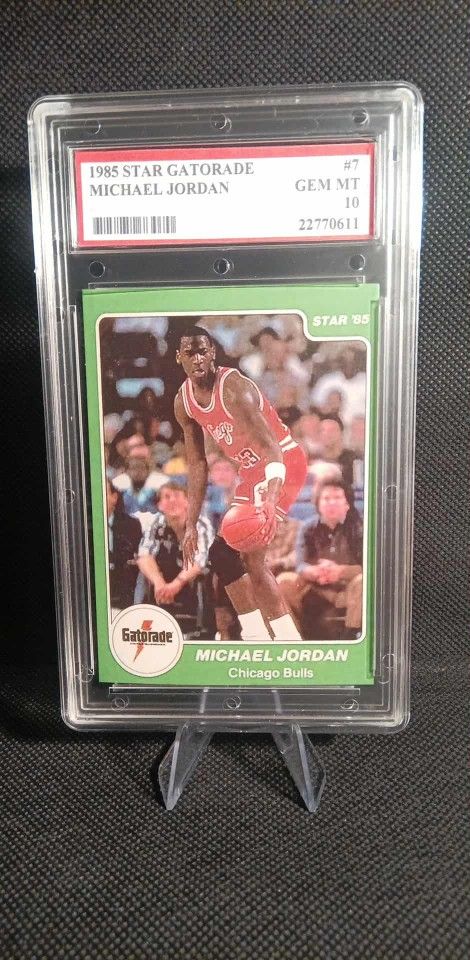 Graded MICHAEL JORDAN 1985 Star Gatorade #7 RP*