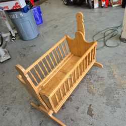 Vintage Wood Handcrafted Doll