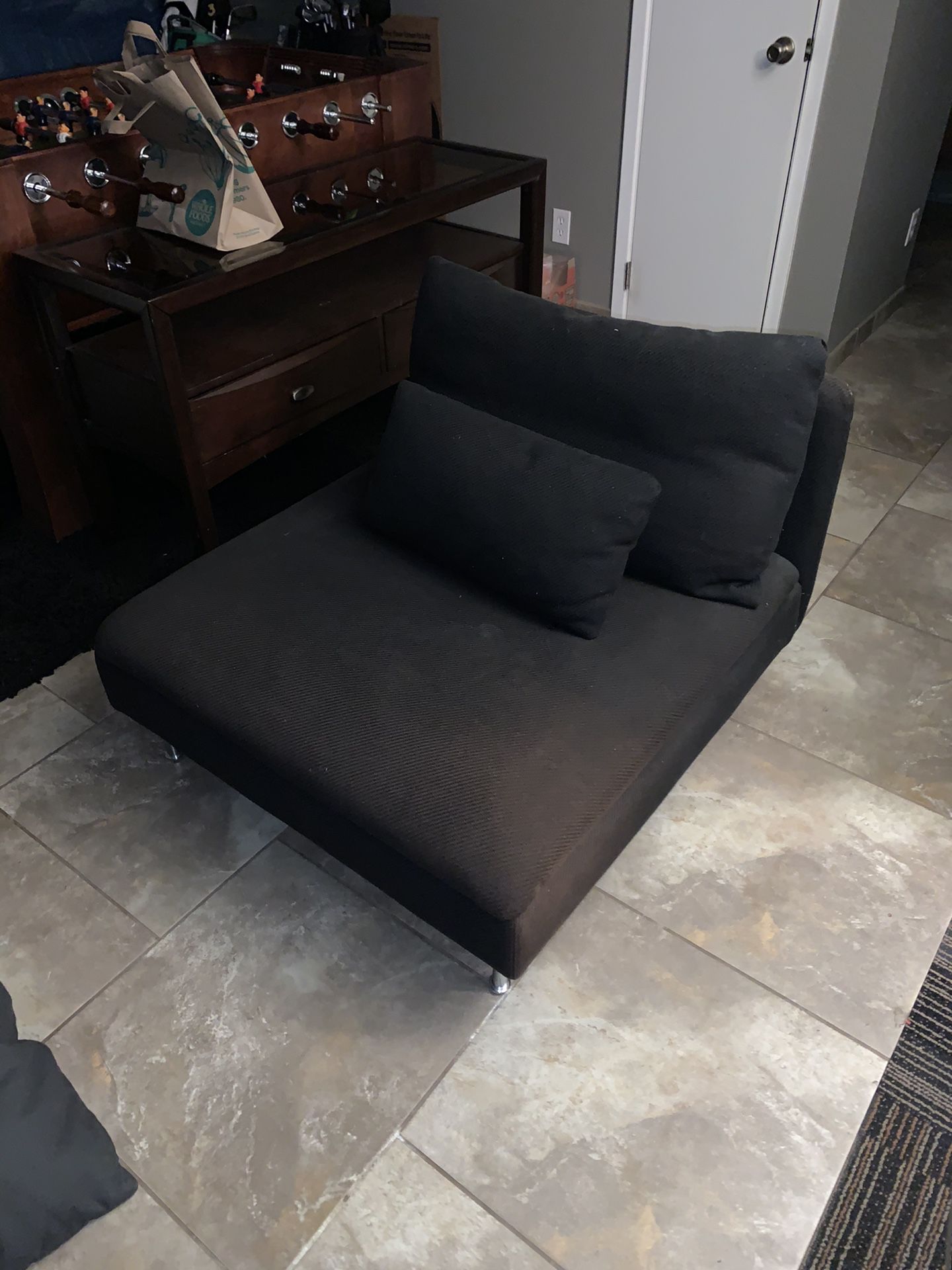 Black IKEA Lounge Chair