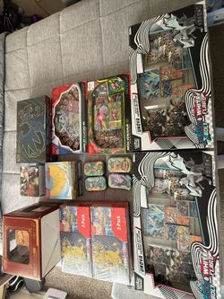 Brand new sealed Pokemon products and PSA graded cards