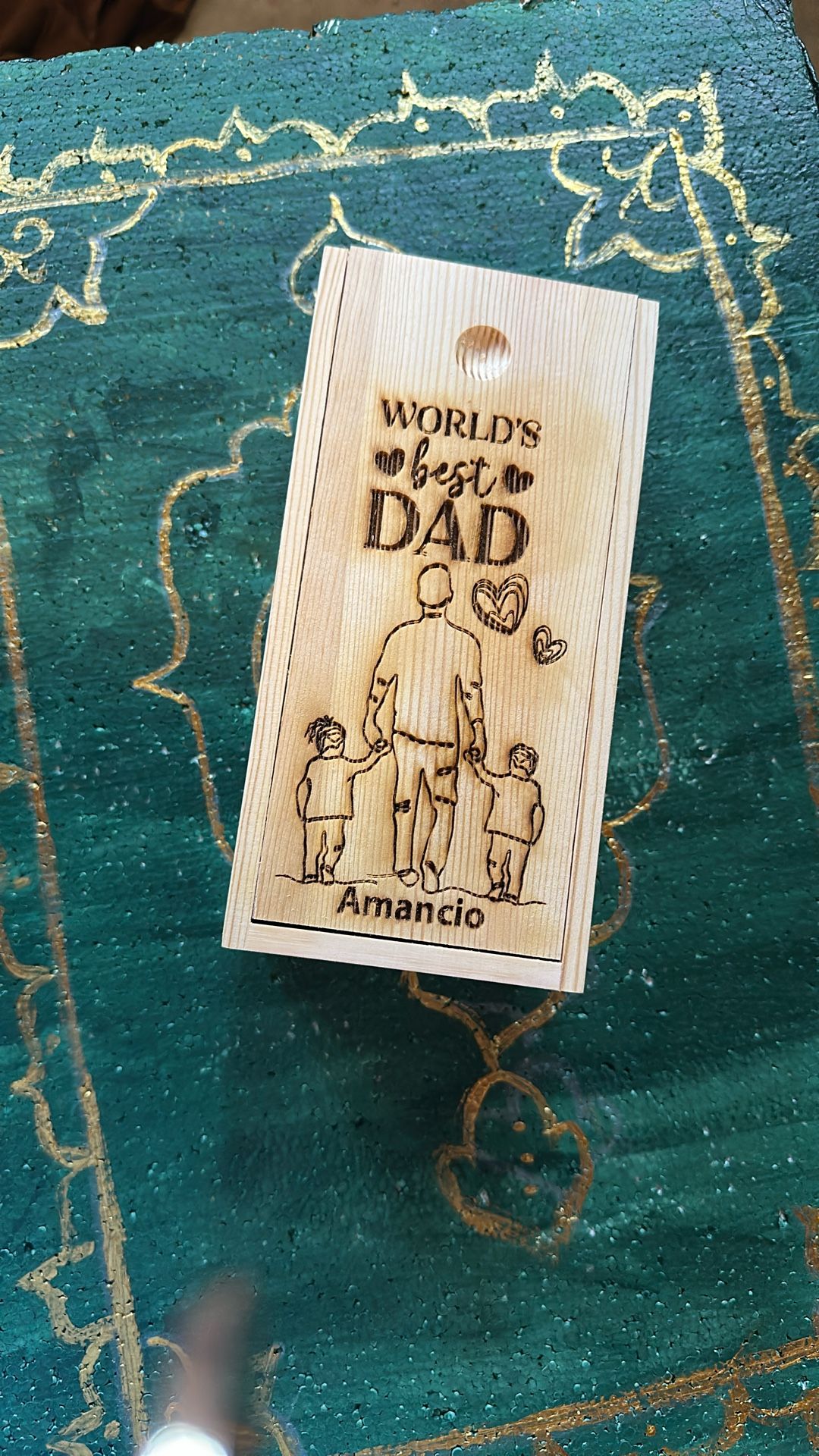 Fathers Day Custom Gift Wood Box