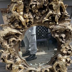 Hollywood Regency Mirror Finesse Original MCM